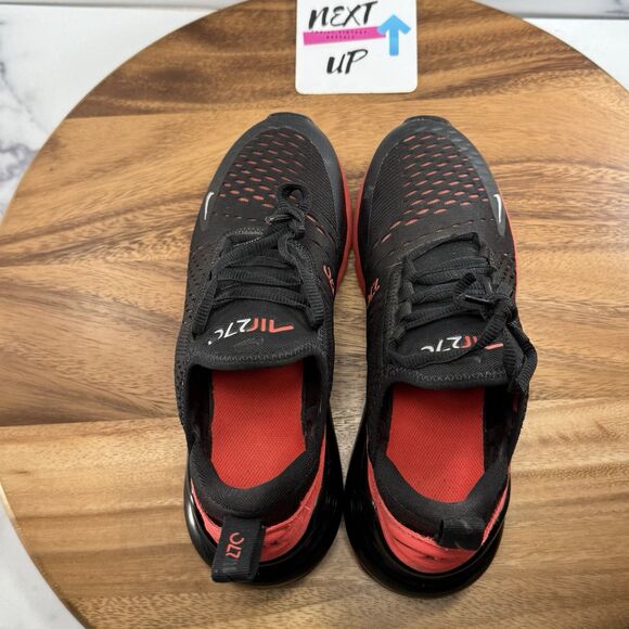 Size 5Y or Women’s 6.5-Nike Air Max 270 Black Bright Crimson Sneakers 943345-018 - Picture 7 of 9